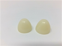 Two New OE Projected Sound NOS Ivory Cone Acorn Shape Famous Drive-In Movie Speaker Knobs