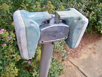 Unrestored Set of  Simplex Drive-In Movie Speakers With New Junction Box