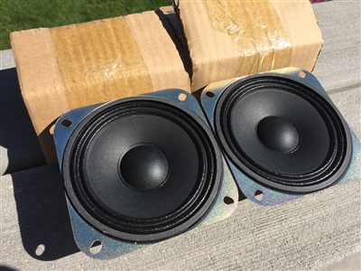 2 Premium Waterproof 4 inch 5-8 Watt Drive In Movie Theatre Speaker Cone Driver Set