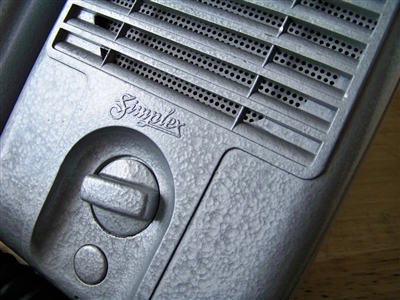 1948 Restored Silver Hammertone Square Grill Simplex Drive-In Movie Speaker Set