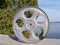Restored Silver Hammertone 10 Inch Drive-In Movie Reel With Trailer Film Strip