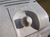 Two New Bright White Cone Shape Famous Drive-In Movie Speaker Knobs