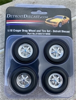 1:18 Classic American Detroit DieCast Chrome Cragar Wheel Tire Set A1805721WDD