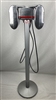 New Amplified Bluetooth IPad IPod MP3 4 RCA Drive-In Movie Speaker Set + Silver Metal Pole & Base