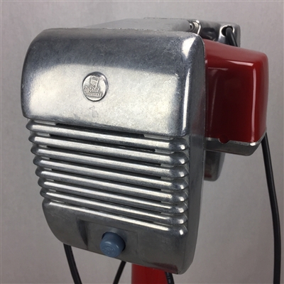 Amplified Bluetooth RCA Drive-In Movie Speaker Set + Red Metal Pole & Base