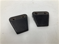 Two Used Bevelite Plastic Drive-In Movie Speaker Rear Cover Hanger Lips