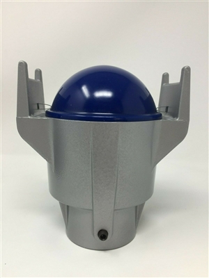 1950s Restored Silver Simplex Drive-In Movie Speaker Junction Box With Blue Dome