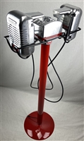 Bluetooth Mark II Drive-In Movie Speaker Set With Powder Coated  Pole & Base Plus  Silver Aluminum Baskets