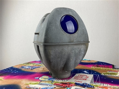 1950s Patina Skowhegan Maine Blue Eye Alien COOP Drive-In Movie Speaker Junction Box