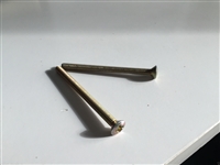 Two NOS V Neck "Golden" RCA Circ-Lite Drive-In Movie Junction Box & Speaker Casting Screws