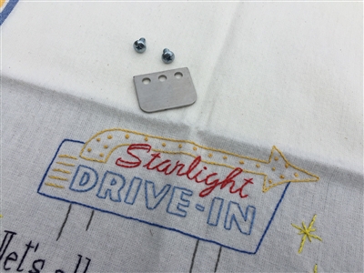OE Stamped Eprad Drive-In Movie Speaker Rear Cover Hanger Lip With Two Screws