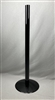 Detroit Diecast Traditional Full Size Powder Coated Glossy Black Drive-In Movie Speaker Metal Pole And Base