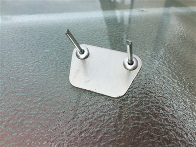 Projected Sound Mark II Drive-In Movie Speaker Rear Cover Hanger With Lip Rivets