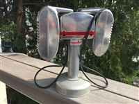 RCA Red Knob Drive-In Movie Speaker Set With Silver Table Top Pole and Base