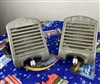 PAIR OF 1950'S OLD SCHOOL PATINA SIMPLEX MINI TOMBSTONE DRIVE-IN MOVIE SPEAKER WITH NEW CONES AND CORDS